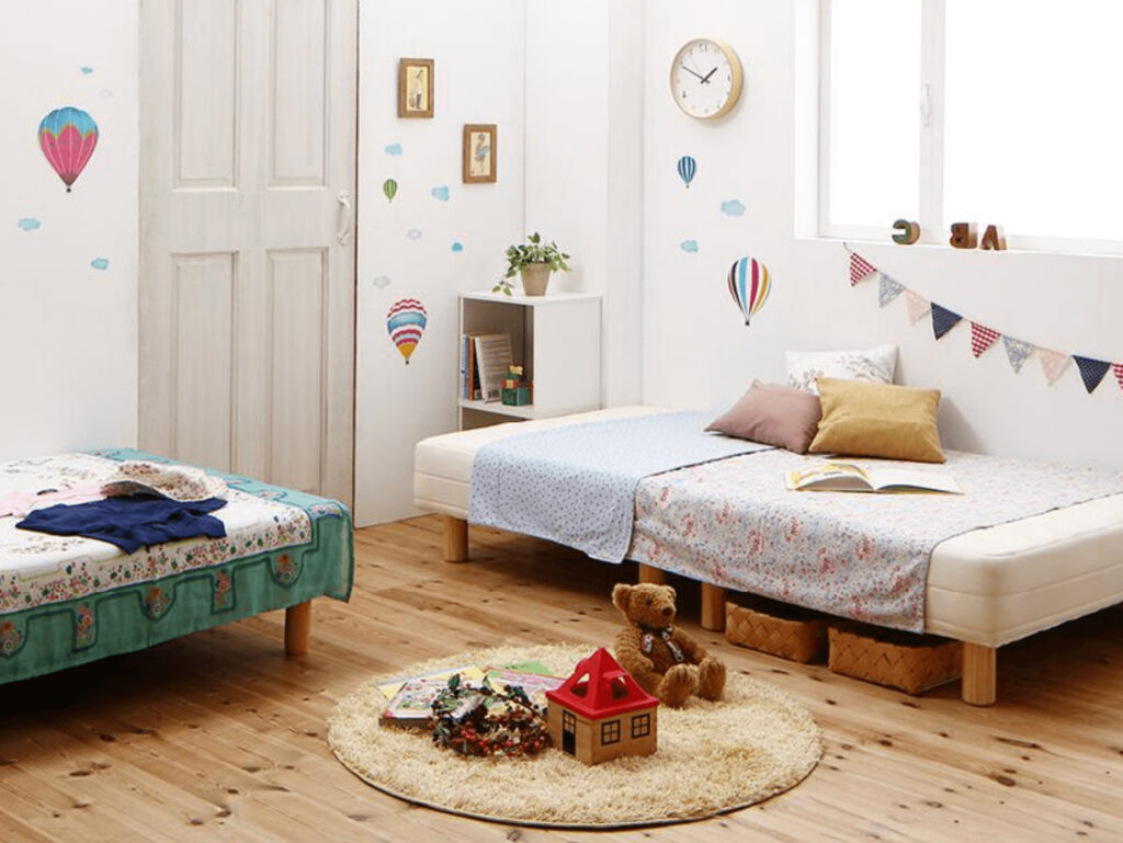 (10%OFFセール) ダブルベッド ボンネルコイルマットレス付き 白 ホワイト 連結ベッド 10%OFFセール) ローベッド ダブル マットレス付き プレミアムボンネル